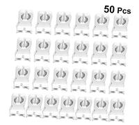 Homoyoyo 50pezzi Portalampada Bianco Resistente e Sicuro Per Uso Domestico e Ufficio Porta Lampada Facile Da Installare Compatibile Con Tubo Fluorescente Adatto Per Camera e Soggiorno