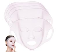 Homoyoyo 5pezzi Maschera Silicone per Viso Riutilizzabile Coprimaschera Silicone Maschere Anti-evaporazione e Idratanti per Trattamenti di Bellezza e Relax