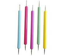 Homoyoyo 5pezzi Strumenti Per Decorazione Unghie Pennelli Per Nail Art Dotting Tools e Strumenti Di Embossing Per Manicure Professionale e