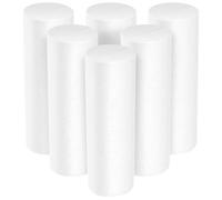 Homoyoyo 6 Cilindri di Schiuma Natalizia Colonne di Schiuma Bianca da 7 8 Pollici Forniture Artigianali Fai da Te per Feste di Compleanno Anniversari E Matrimoni.