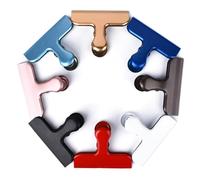 Homoyoyo 6 pezzi Clip per Chiusura Sacchetti Alimentari in Acciaio Colorati Molla Resistente e Sigillo Ermetico per Cucina Ufficio e Casa