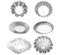 Homoyoyo 6 Pezzi Stampo per Crostata All'uovo in Acciaio Inossidabile, Mini Teglie per Crostate, Stampi da Cucina per La Casa, Ristoranti E Panetterie