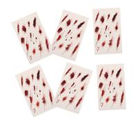 Homoyoyo 6 Pezzi Stickers Temporanei Realistici per e Costumi Impermeabili e Facili Applicare per Feste e Teatri