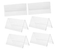 Homoyoyo 6 pezzi Supporti per Acrilico Display per Nomi e Tavolo Segnaposto Eleganti per Eventi e Conferenze Facile e Mantenere Design e per Decorazioni
