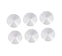 Homoyoyo 6 Pezzi Torta Di Alluminio Cerchio Forma Hardware Disco in Alluminio Sagomato Dischi in Alluminio Disco Da Tavolo Disco in Alluminio Per Tavolo Superiore Argento Lega Di Alluminio