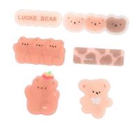 Homoyoyo 6pezzi Fermagli Per Capelli Orso Cartone Animato Clip Piccole Curve Per Ragazze e Donne Accessori Capelli Decorativi Per Eventi Speciali e Uso Quotidiano