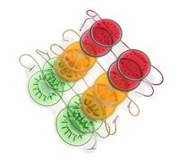 Homoyoyo 6pezzi Maschera Per Occhi Impacco Freddo Benda Per Dormire Maschera Forma Di Cartone Animato Nera Per Sollievo Occhi