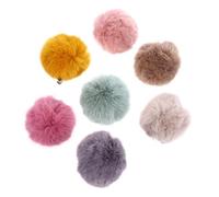 Homoyoyo 7 Pezzi Spilla A Forma Di Palla Di Pelo Fermaglio Per Cappelli Soffici Copricapo Pon Pon In Pelliccia Sintetica Color Donna Morbido Foulard Maglia Spilla Pelosa Spilla