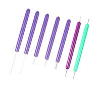 Homoyoyo 7 Pezzi Strumenti Quilling Carta con Penne Singole e Doppie Punte in Acciaio Resistente per Creare Artigianali per Progetti di Disegno e Filigrana Colore Casuale Colore Casuale