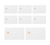 Homoyoyo 8 pezzi Carte PVC Bianche Vuote con Chip Ic Smart Resistenti all Acqua per Sistemi Controllo Accessi Compatibili con Stampanti Inkjet