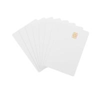 Homoyoyo 8 Pezzi Scheda di identità cartolina fotografica stampabile carte d'identità standard carta di credito falsa biglietti da visita vuoti per la stampa smart card vuota pvc bianca