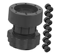 Homoyoyo 8 Pezzi Tappetino Per Lavatrice Rondella Macchina Tappetino Per Il Piede Lavatrice Per Pavimenti in Legno Supporto Pastiglie Tampone Di Sollevamento Rialzo Per Mobili Pvc Dark Grey