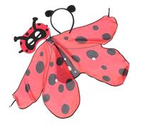 Homoyoyo Accessori Costume Coccinella con Cerchietto e Maschera Leggero e per Halloween e Feste Fatine