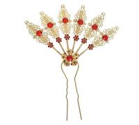 Homoyoyo Accessori Per Capelli Con Strass e Foglie in Metallo Barocco Forcina Forma Di Foglia Per Donna Stile Vintage Cinese Decorazioni Per Capelli Da Sposa e Damigelle