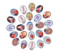 Homoyoyo Accessori Per Personaggi Religiosi Maria in Lega 40 Pezzi Per Montaggio Collane e Braccialetti, Decorazioni Fai Da Te Per Gioielli Cerimonie Religiose