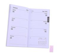 Homoyoyo Agenda Pianificatore Giornaliero Faux Taccuino Elegante con Rilegatura Layflat e Spessa per Programmazione Settimanale e Mensile per Natale e Compleanni