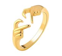 Homoyoyo anello del cuore anello d'amore estetica dell'anello anelli di promessa anello di abbraccio le donne suonano Anelli per ragazze adolescenti anello aperto per le donne lega D'oro
