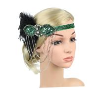 Homoyoyo Bandana Elegante Per Donne - Copricapo Da Sposa in Stile Anni '20 Con Catena Di Nappe - Accessorio Chic Per Matrimonio e Feste Design Unico e Raffinato Perfetto Per Look Vintage