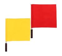 Homoyoyo Bandiere di Comando per Arbitri 2 Pezzi in Poliestere Dimensioni Adatte a Pennoni per Competizioni Sportive Calcio
