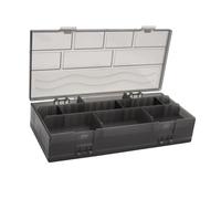 Homoyoyo Barber Storage Box Doppia Faccia in Plastica Opaca Resistente Porta Accessori Parrucchiere Organizer per Forbici Pettini Elastici Nero