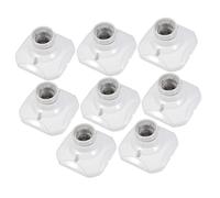 Homoyoyo Base Luminosa Quadrata in Ceramica Ignifuga E27, Set Da 8 Pezzi Portalampada Attacco a Vite, Accessorio Per Lampada Da Soffitto e Parete Adatto Per Installazione a Vista e Incasso