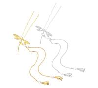 Homoyoyo Bastoncini Per Cinesi 4Pz Forcella Libellula in Metallo - Fermagli Per a Forma Di U - Accessori Eleganti Per Acconciature Nuziali e Festive