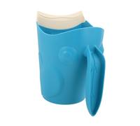 Homoyoyo Bicchiere Lavaggio con Design Rana Shampoo Rinser per Ragazzo Ragazza e Sicuro Leggero e Facile Usare Protegge gli Occhi Bagnetto Blu