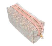 Homoyoyo Borsa Cosmetica Con Paillettes Sacchi Cosmetici Per Le Donne Borse Per Il Trucco Per Le Donne Borsa Per Il Trucco Con Cerniera in Metallo Trousse Con Paillettes D'oro Tessuto