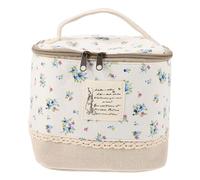 Homoyoyo Borsa Per Cosmetici Organizer in e Lino Capacità Per Contenere Oggetti Vari Leggera e Pieghevole Come Borsa Toilette Per Trasporto Del Pranzo