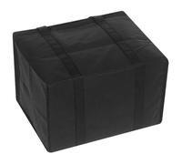 Homoyoyo Borsa Termica Isolante in Alluminio Nera Senza Base Sacchetto Refrigerante per Alimenti Freddi e Caldi Leggera per Spesa e Pranzo Capacità Ampia e Facile da Pulire