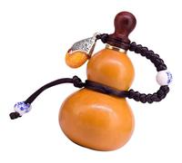 Homoyoyo Bottiglia di Zucca per Vino 300 Ml Cera D’Api Decorazione Appesa Vintage Porta Liquori Compatto e Portatile Contenitore Vuoto Multiuso per Degustazione e Arredamento Casa