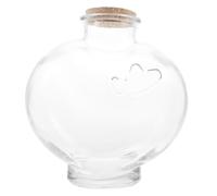 Homoyoyo Bottiglia Trasparente in Vetro Tappo in Sughero Leggero e Design Stopper per Rito della Sabbia Decorativo da Scrivania