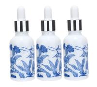 Homoyoyo Bottiglie in Ceramica per Oli Essenziali 30ml Set da 3 Contagocce per Viaggi e Aromaterapia Flaconi per Profumi e Lozioni Piccoli e Pratici Colore Casuale