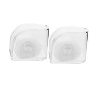 Homoyoyo Box Trasparente per Orologio Uomo 2 Pezzi in Acrilico Foro per Appendere Custodia Quadrata Organizer Versatile e Porta Orologio Singolo