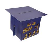Homoyoyo Box Well Key Wishing - Topper per Invito alla Prima Festa di Laurea in Carta Blu