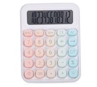 Homoyoyo Calcolatrice Semplice Interruttore Meccanico Piccola e Elegante Display Inclinato Chiaro Accessori Da Scrivania Portatili Per Scuola e Ufficio