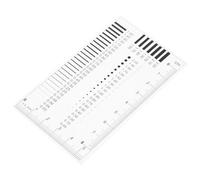 Homoyoyo Calibro di Crepe Trasparente Righello per Pellicola e Nastro di Misurazione per Etichette, Adatto per Controllo Estetico e Analisi Difetti