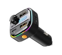 Homoyoyo Caricatore Auto USB con Lettore Design Multifunzione Ricarica e Sicura per Dispositivi Multipli Protezione Sovraccarico e Temperatura Elevata