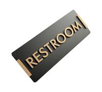 Homoyoyo Cartello Toilette Acrilico per Uffici e Spazi Pubblici Decorazione Elegante per Bagni Facile e Manutenere Design per Professionali