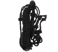 Homoyoyo Cavezza in Corda Intrecciata per Cavalli, Cavezza Professionale Resistente in Poliestere Nero, Accessorio per Addestramento Equino, Adatta a Cavalli Miniatura da Tiro,