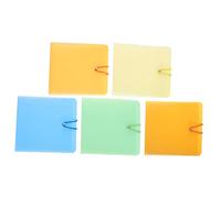 Homoyoyo CD Binder Dvd Storage Case 5 Pezzi Organizzare CD Holder Prevenire Graffi Adatto per Esigenze Domestiche E Cinema Casuale