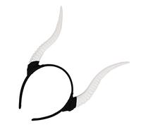 Homoyoyo Cerchietto Con Corna Di Bianco Fascia Per Capelli Elasticizzata Per Party Halloween e Cosplay Accessorio Unico Moda Per Adulti e Ragazzo Ragazza Ragazza