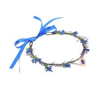 Homoyoyo Cerchietto Fata Dei Fiori Corona Di Strass Retrò e Ciondolo a Goccia, Fascia Floreale Violacea Per Feste, Matrimoni e Accessori Per Costumi Da Halloween