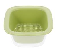 Homoyoyo Cestello Scolapasta per Verdure e Frutta in Plastica Riutilizzabile Pp Doppio Strato con Fori per Scolare e Lavare, Cestino Multifunzione per Cucina Domestica e Professionale,