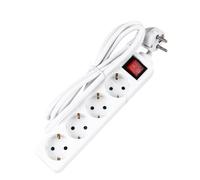 Homoyoyo Ciabatta Multipresa Elettrica con Interruttore e Prese Adattatore Mains Lead Strip con Estensione per Uso Domestico e Professionale Colore