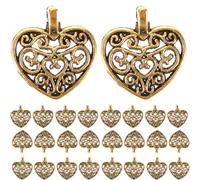 Homoyoyo Ciondoli Cuore Per Bomboniere e Battesimo - 50 Pz Pendenti in Argento Per Confetti e Decorazioni Fai Da Te - Perfetti Per Cerimonie e Occasioni Speciali
