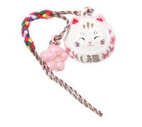 Homoyoyo Ciondolo Ad Anello Audio Dell'acqua Chiave Fascino Del Telefono Sospeso Accessori Ciondolo Da Appendere Con Gatto Della Fortuna Portachiavi Gatto Attirare Potere Carino Bianca Rame