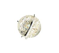 Homoyoyo Ciondolo Design Apribile in Rame Aromaterapia 48mm a Forma di Sfera e Contenitore per Oli Essenziali Solidi Argento per Collane Fai-da-te