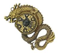 Homoyoyo Ciondolo Vintage in Ottone a Forma di Drago, Ornamento Retrò in Stile Cinese, Resistente e Non Deformabile, per Decorare Mobili come Comodino la Credenza