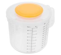 Homoyoyo Ciotola per Mescolare con Misurino 2,5l con Coperchio, Strumento da Cucina in Plastica con Bilancia Integrata e Impugnatura Ergonomica, per Preparazioni e Cottura Domestica